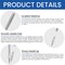 60 PCS Sewing Machine Needles, 100/16 Universal Sewing Machine Needles, Suitable for Singer, Brother, Janome Sewing Machines, Sizes 65/9, 75/11, 80/12, 90/14, 100/16, 110/18